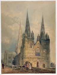 Kathedraal van Lichfield, Staffordshire, 1794
